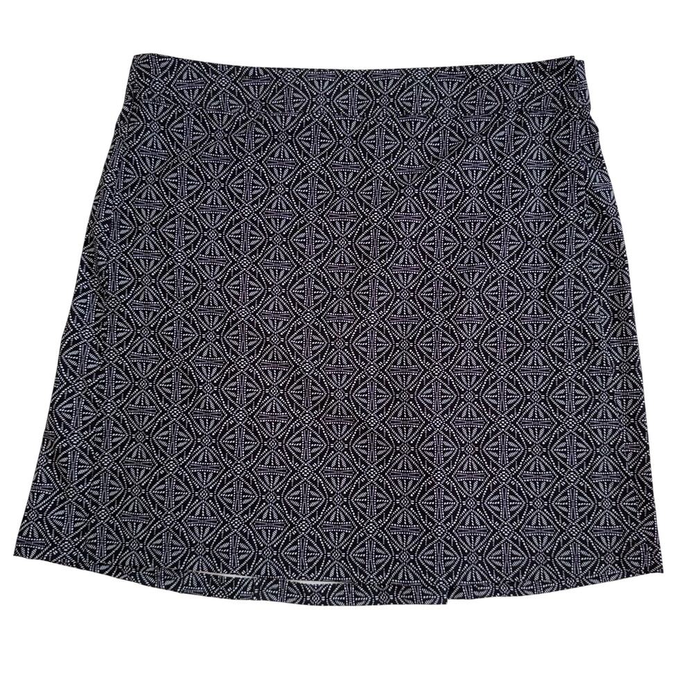 RipSkirt Black White Swim Skirt Quick Dry Resort Modest Swimwear Adjustable L